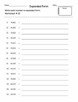 5 Digit Addition With Regrouping On Graph Paper, Addition Box, Expanded ...