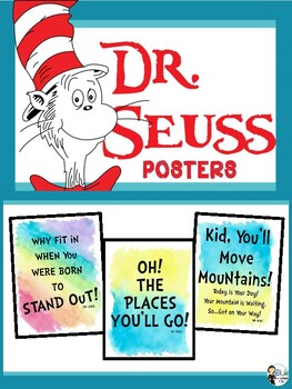 5 Dr. Seuss Posters by ELA Seminar Gal | TPT