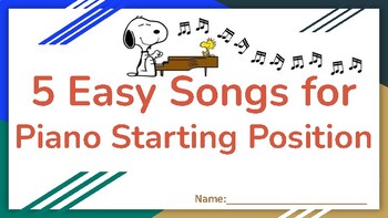 Preview of 5 Easy Piano Songs for Beginners