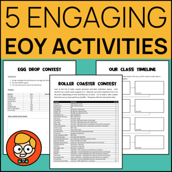 Preview of 5 Engaging End of the Year Activities
