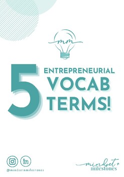 Preview of 5 Entrepreneurial Vocab Terms