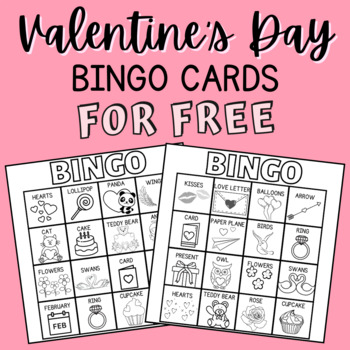 5 FREE Bingo Cards for Valentine's Day! Have fun! | TPT