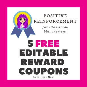 Preview of 5 FREE Editable Reward Coupons