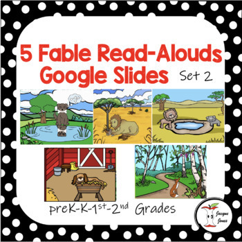 Preview of 5 Fable Read Alouds Google Slides Set 2
