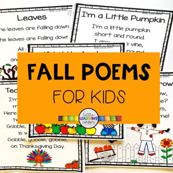 Preview of 5 Fall Poems for Kids - Bundle