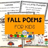 5 Fall Poems for Kids - Bundle