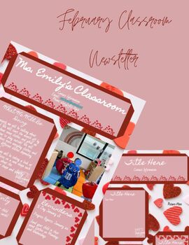 Preview of 5 February Classroom Newsletter Templates - Printable
