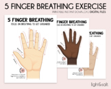 5 Finger Breathing exercise for kids, grounding technique,