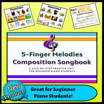 Preview of 5 Finger Melodies: A Composition Unit for Beginner Piano Students
