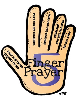 5 finger prayerkya ferne  teachers pay teachers