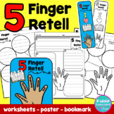5 Finger Retell Graphic Organizers, Poster, and Bookmark