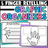 5 Finger Retelling Graphic Organizers Worksheets Story Elements