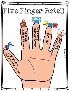 Five Finger Retell Worksheet