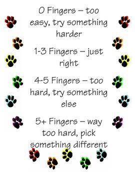 5 Finger Rule Poster by The World of Mrs. B. | TPT