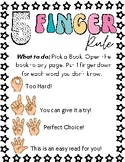 5 Finger Rule Poster