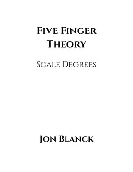 Preview of 5 Finger Theory - Scale Degrees