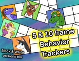 5 Frame and 10 Frame Animal themed Behavior Trackers