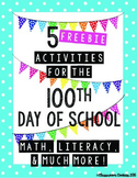 5 Free Activities For the 100th Day of School