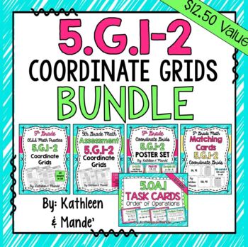 Preview of 5.G.1-2 BUNDLE: Coordinate Grids