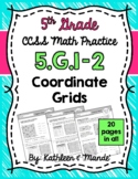 5.G.1-2 Practice Sheets: Coordinate Grids