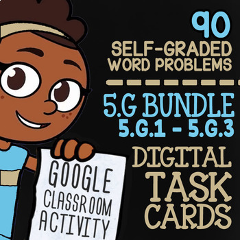 Preview of Geometry | 5th Grade Math Review | 5.G.1-5.G.3 Google Classroom™ Activities
