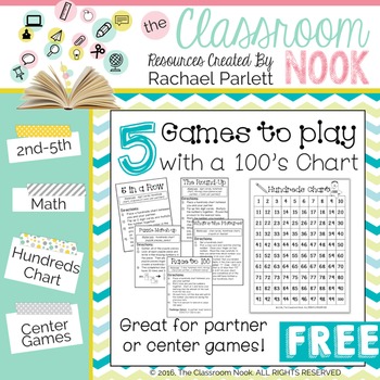 FREEBIE: 5 Games to Play With a Hundreds Chart