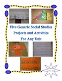 5 Generic Social Studies Projects for Any Upper Elementary Unit!