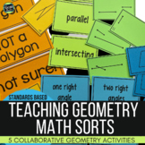 5 Geometry Sorts: Classifying Polygons - Types of Lines - 
