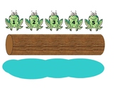5 Green and Speckled Frog File Folder