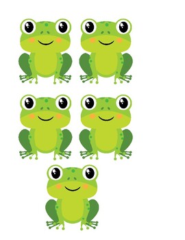 5 Green and Speckled Frogs Feltboard Story by Little Messy Hands