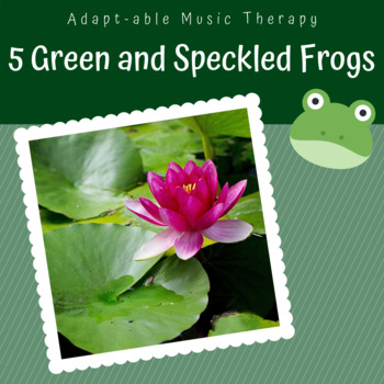 Preview of 5 Green and Speckled Frogs Manipulative Visual