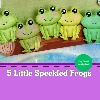 Preview of 5 Green and Speckled Frogs Preschool Activity Packet