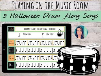 Preview of 5 Halloween Drum Along / Bucket Drumming Songs