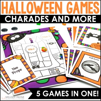 Preview of 5 Halloween Games for Your Halloween Party: Charades, 20 Questions, & More!
