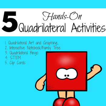 Preview of 5 Hands-on Quadrilateral Lessons | Grades 3 - 4