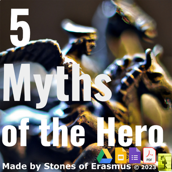 Preview of 5 Hero Myths Explained: Engaging Mythology Guide for Middle/High School ELA