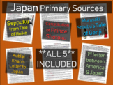 5 Japan Primary Sources: Tale of Genji, Seppuku, Shotoku, 