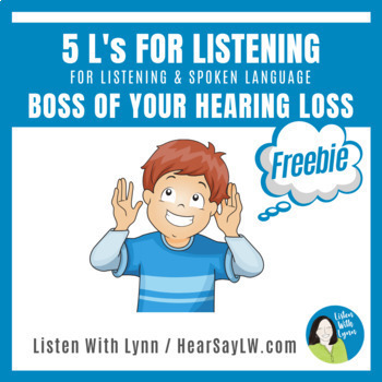 Preview of Five Listening Rules For Early Self-Advocacy Skills  DHH Hearing Loss