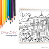 5 Landscape Design Coloring Pages for Teens & Teachers