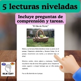 5 Lecturas Niveladas - Niveles 4-6, D-E, Lexile 50-174