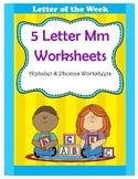 5 Letter M Worksheets / Alphabet & Phonics Worksheets / Le