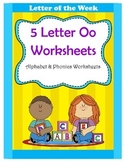 5 Letter O Worksheets / Alphabet & Phonics Worksheets / Le
