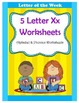 5 letter x worksheets alphabet phonics worksheets