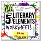 5 Literary Elements Worksheets by Stacey Lloyd | TpT