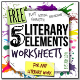 5 Literary Elements Worksheets