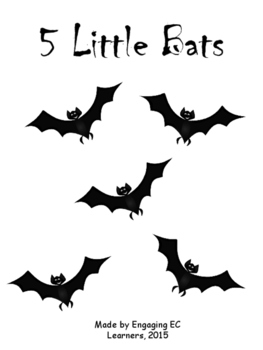 Preview of 5 Little Bats Interactive book