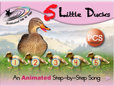 5 Little Ducks - Animated Step-by-Step Song - PCS