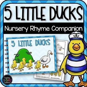 Preview of 5 Little Ducks: Interactive Book + Props