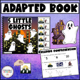 5 Little Ghosts Adapted Book - NURSERY RHYME Velcro Book -
