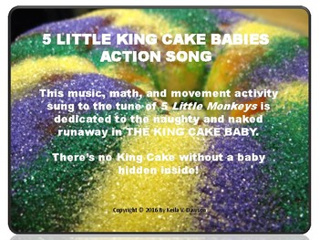 Preview of Mardi Gras Book: The King Cake Baby Song